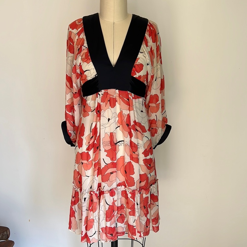 Anthropologie sheer dress size 0